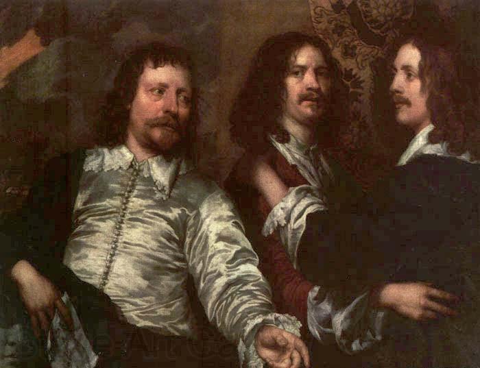 DOBSON, William The Painter with Sir Charles Cottrell and Sir Balthasar Gerbier about France oil painting art